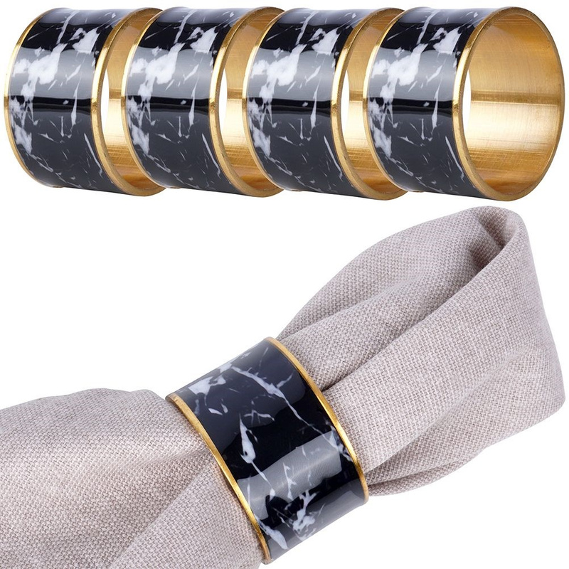 Napkin Rings Metal 4.5 cm 4 pcs